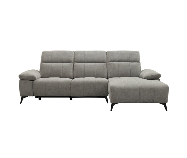 Chaise longue relax eléctrica ANDY Gris Claro