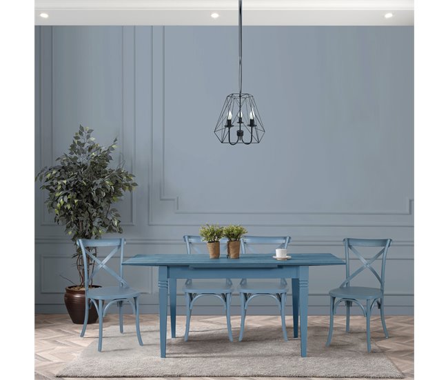 Pack de 2 sillas de cocina BISTROT II  Azul