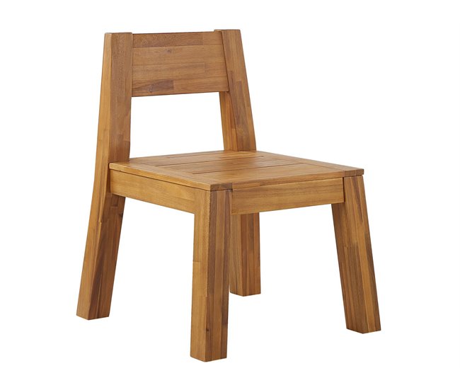Beliani Silla de jardín LIVORNO Marron