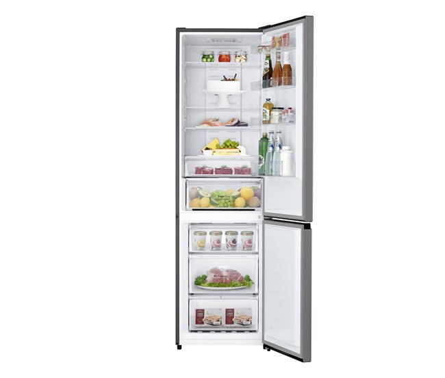 Frigorífico Combi 2,04M 358L No Frost color Inox LG GBM22HSADH Inox