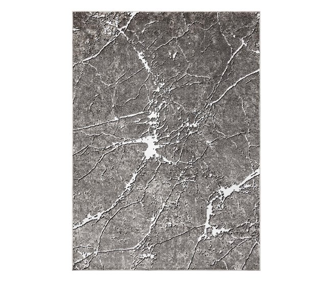 Alfombra MATEO 8036/944 Moderna Mármol estructural 80x150 Gris