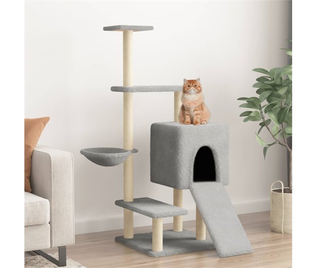 Árbol Para Gatos Gris