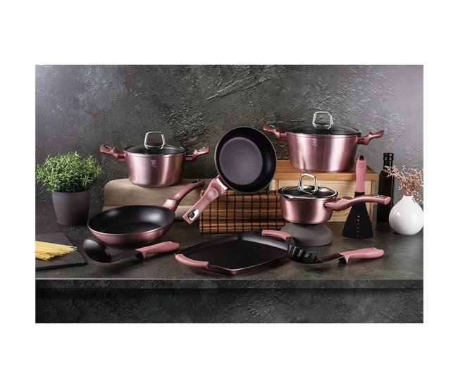 Batería de Cocina Berlinger Haus AT-6044 Rosa