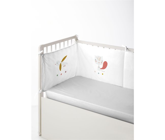 PROTECTOR DE CUNA/MAXICUNA ABCD Blanco