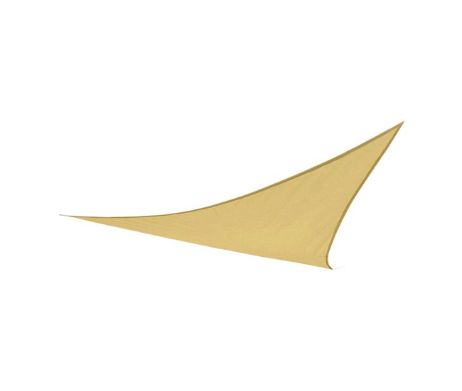 Toldo sombreo triangular Aktive Garden uv50 color crema Crema