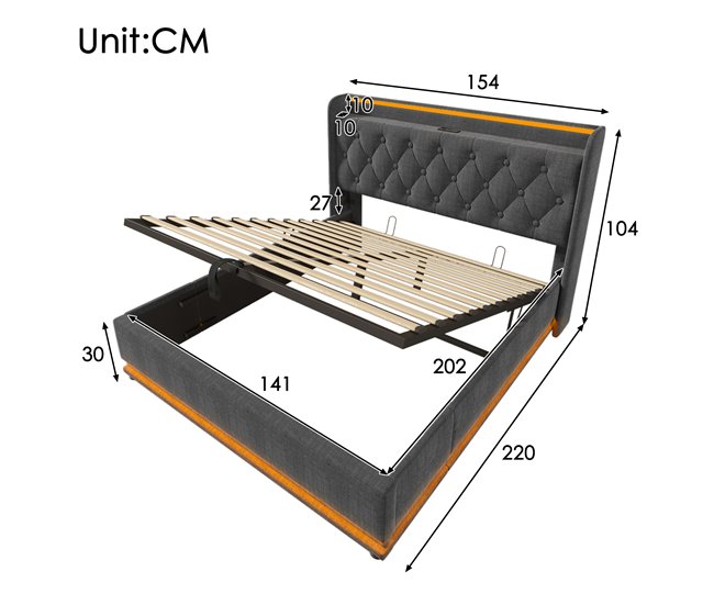 Canapés abatibles Gris