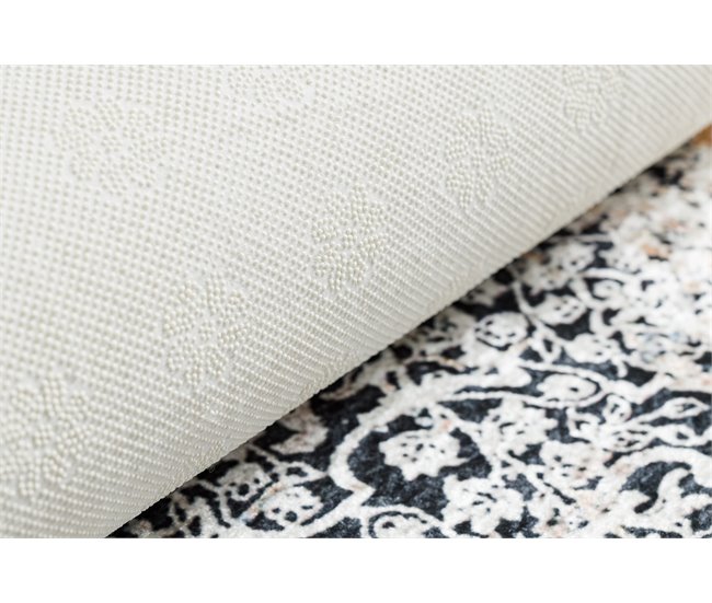 Alfombra lavable ANDRE 1016 Ornamento vintage 160x220 Gris