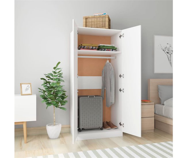 Armario Enara  puertas diseño minimalista 80 Blanco