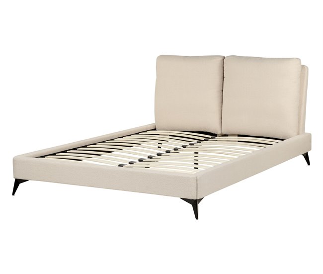 Beliani Cama Bouclé MELLE 155x240 Beige