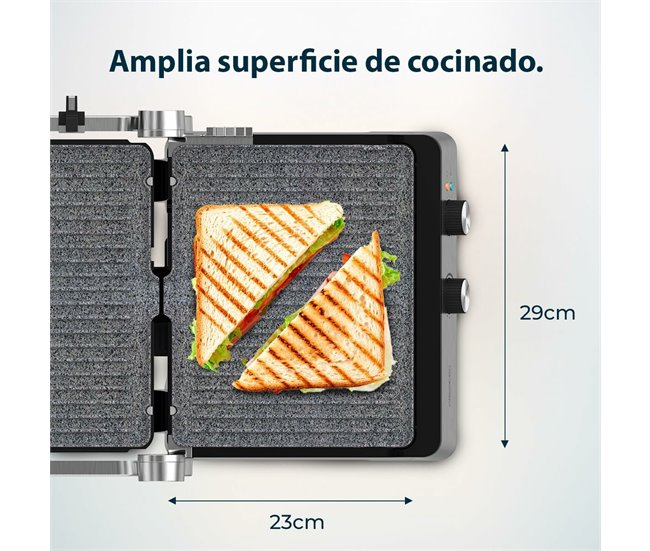 Cecotec Parrilla eléctrica PARRILLA ELÉCTRICA ROCK'NGRILL BLAZE Aluminio