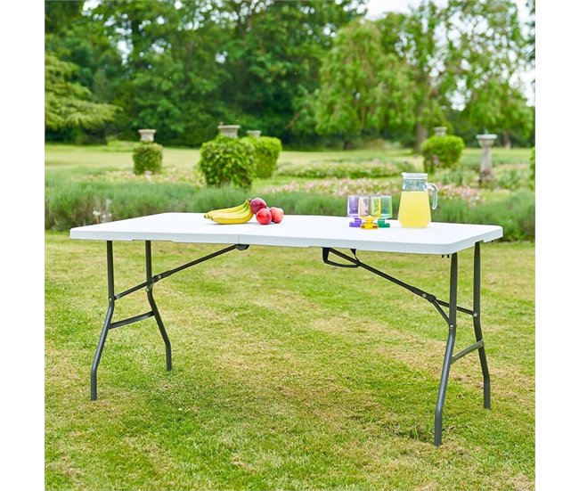 Mesa multiusos CATERING plegable 180x74cm HDPE blanco Blanco