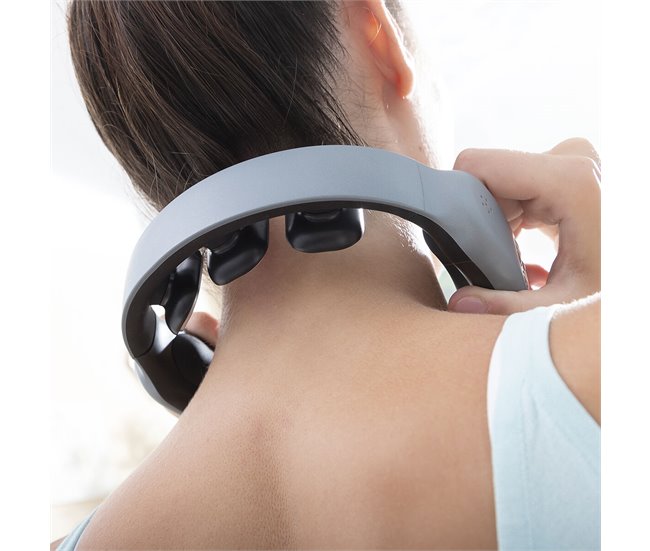 Masajeador Cervical Recargable con Mando Negro