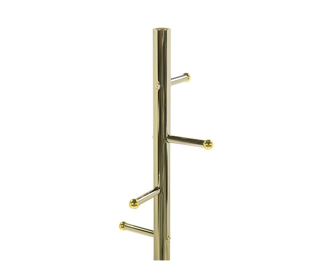 Beliani Perchero Acero inoxidable CLOVIS Dorado