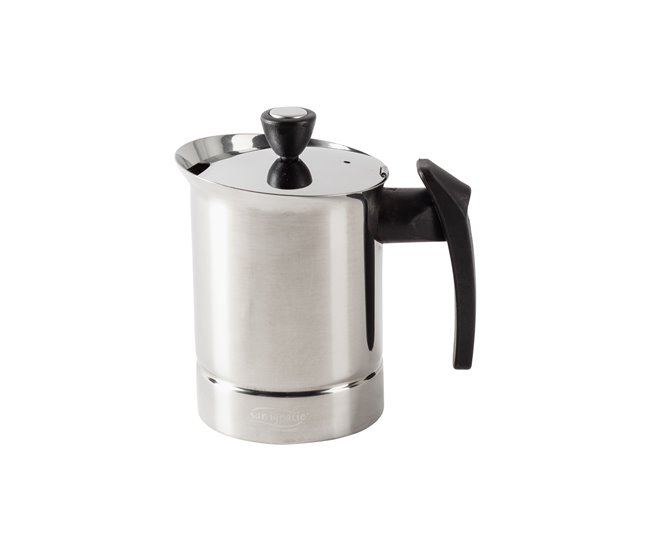 Cafetera ROMA 6 tazas acero inoxidable marca San Ignacio  Gris