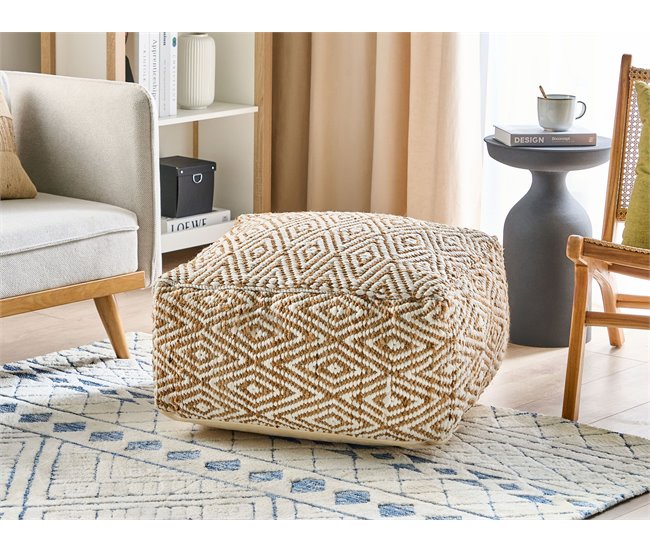 Beliani Puf MASKI Beige