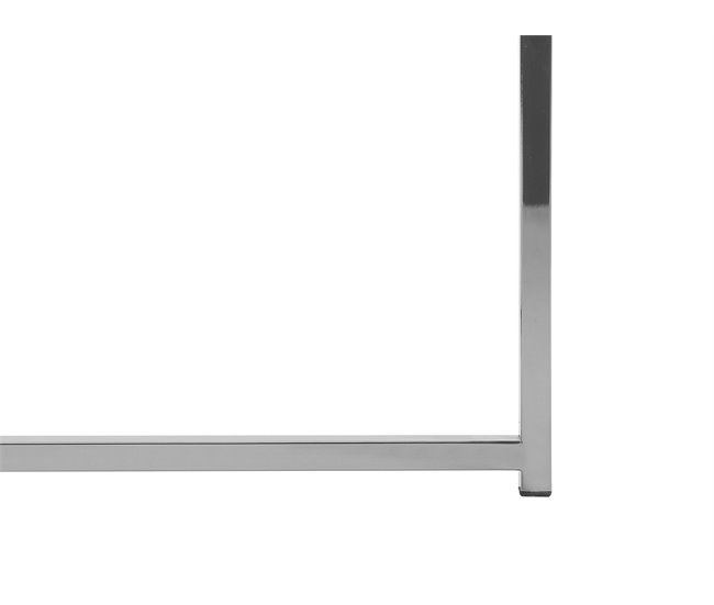 Beliani Mesa de centro QUINCY 70x70 Plateado