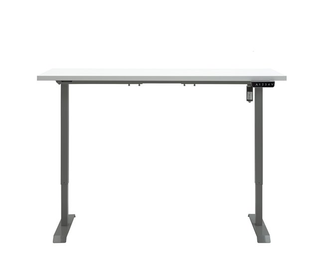 Mesa escritorio eléctrico elevable MUNICH Blanco