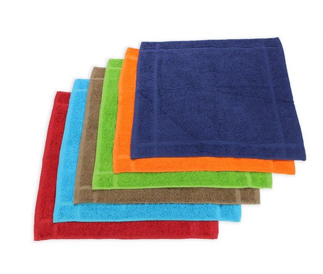 Acomoda Textil - 6 Paños de Cocina 100% Algodón de 500gr/m² Multicolor