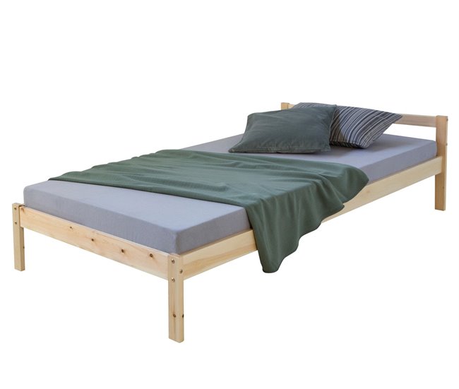 Cama individual persona 96x206 Marron