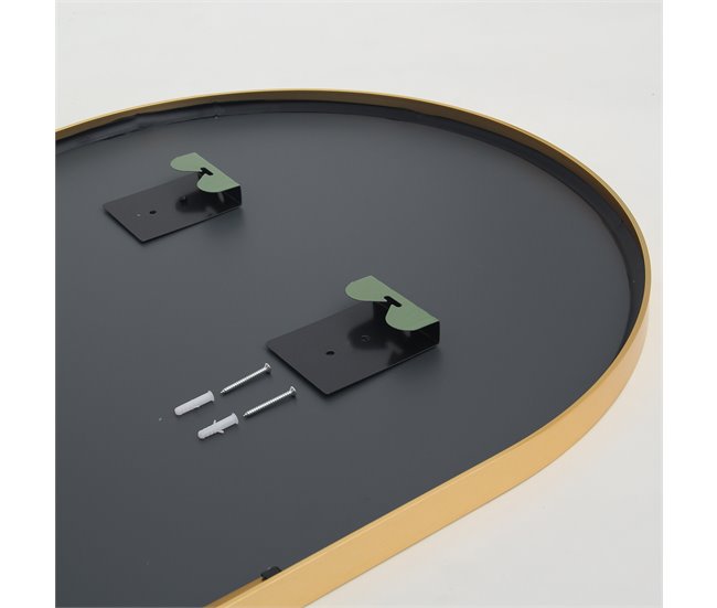 Espejo completo arqueado 50x3 Dorado