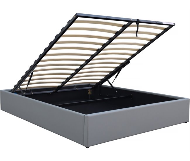 Cama doble de PVC con box 213x167 Gris
