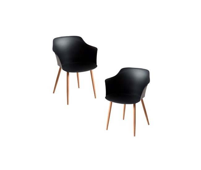 Pack 2 Sillas Kivi Negro