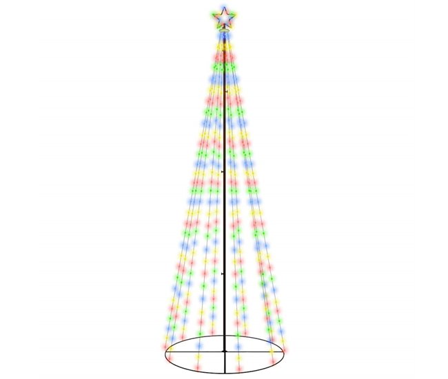 Árbol De Navidad Cónico Multicolor