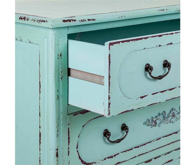 Cómoda de madera Azul