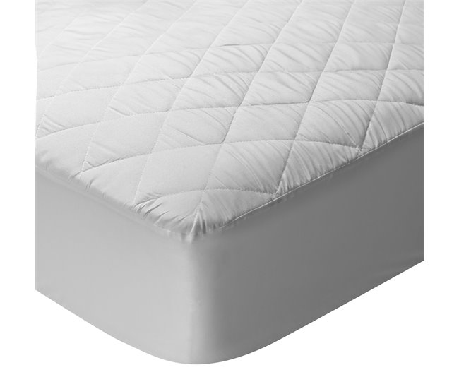 Protector colchón poliéster acolchado aloe vera 