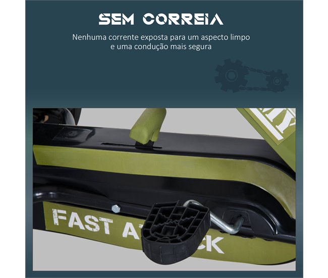 Go-Kart a Pedales para Niño Hierro, plástico HOMCOM Multicolor