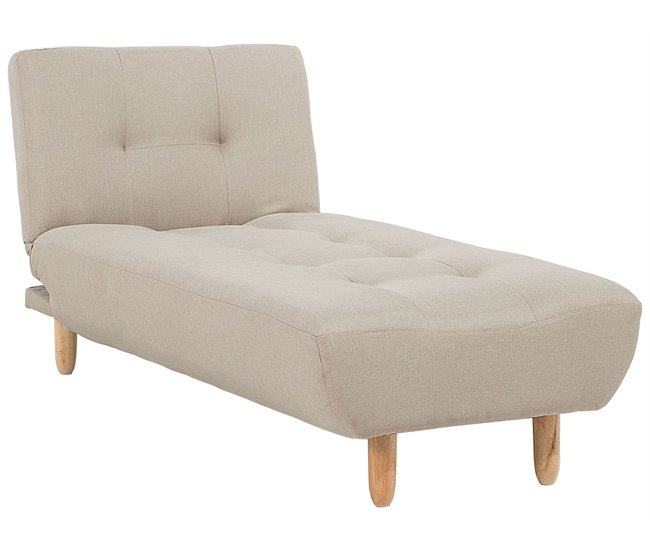 Beliani Chaise longue Poliéster ALSTEN Beige