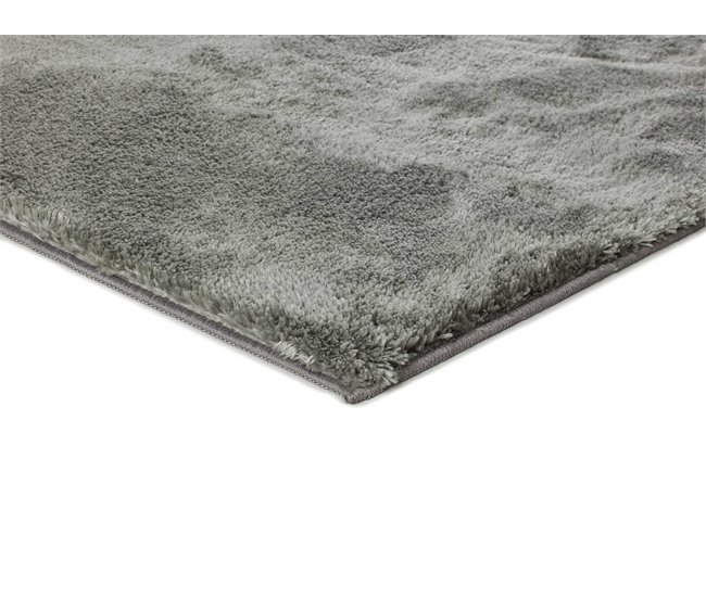 Alfombra lisa de pelo alto ROMA - ATTICGO 140x200 Antracita