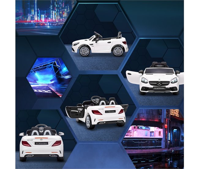Coche Eléctrico Infantil PP, Metal AIYAPLAY Blanco