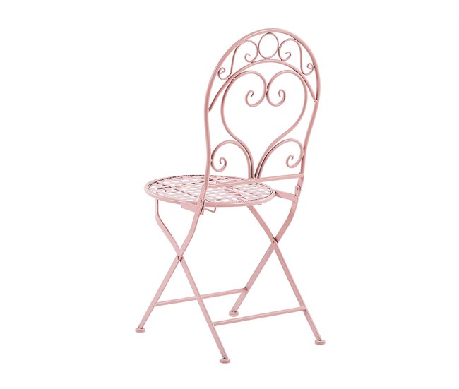 Beliani Conjunto plegable ALBINIA Rosa