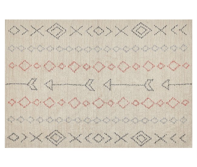 Beliani Alfombra de pelo corto DISPUR 140x200 Beige