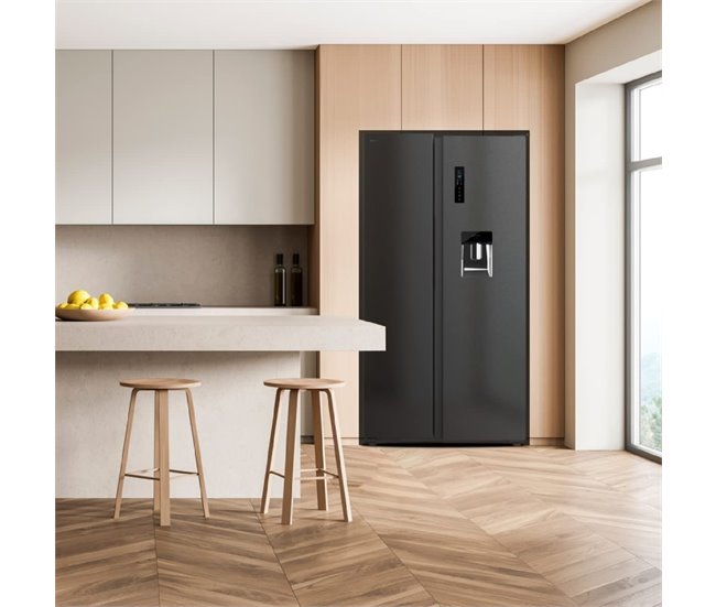 Frigorífico Bolero CoolMarket SBS 559 Dark E Cecotec Gris