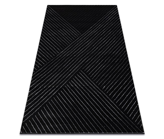 Alfombra EMERALD exclusivo A0084 glamour 240x330 Negro