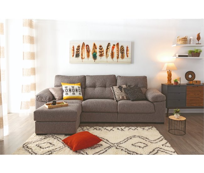 Chaise longue MIA reversible Gris Claro
