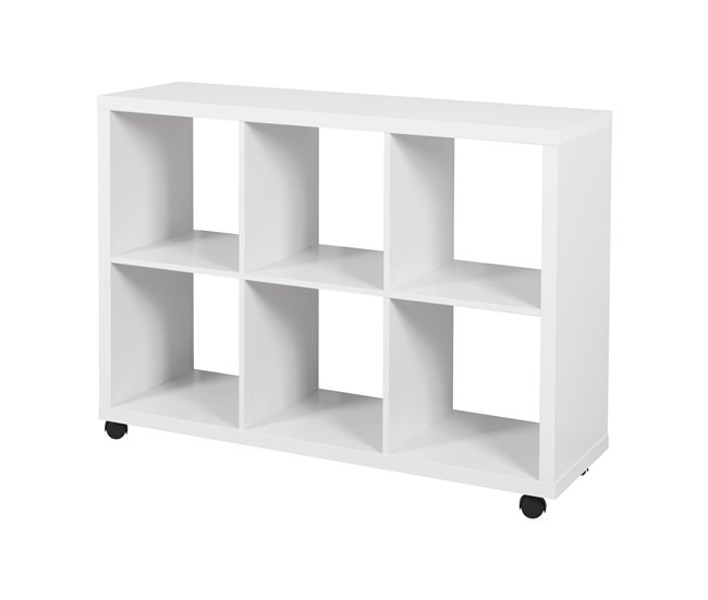 Estantería AGATHA 6 huecos Blanco