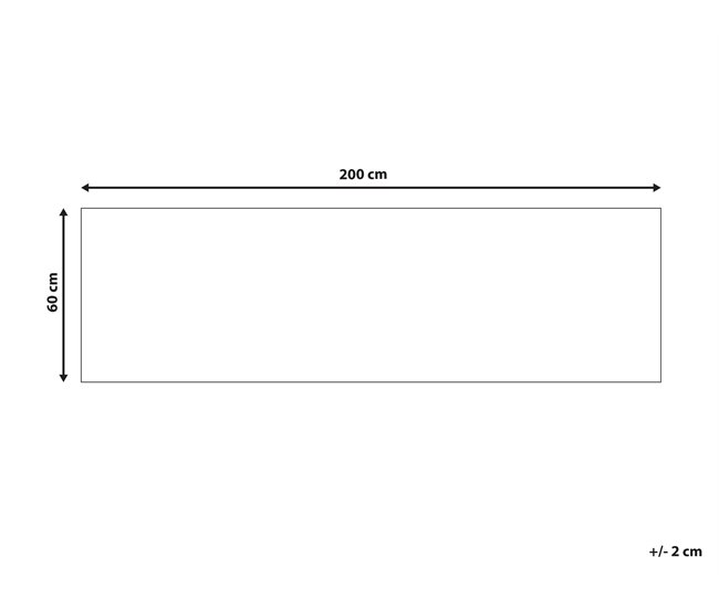 Beliani De corredor KADAYAL 60x200 Beige