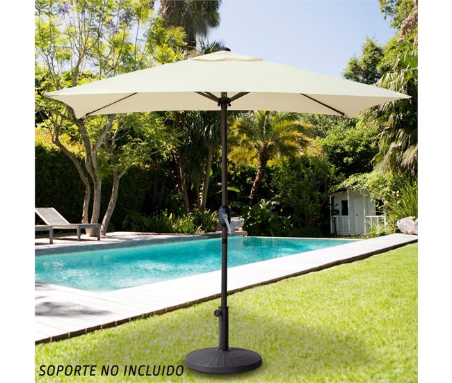 Parasol balcón mástil aluminio Aktive Garden Beige