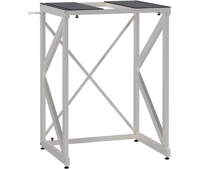 Estante para lavadora - Caleb - Metal Blanco