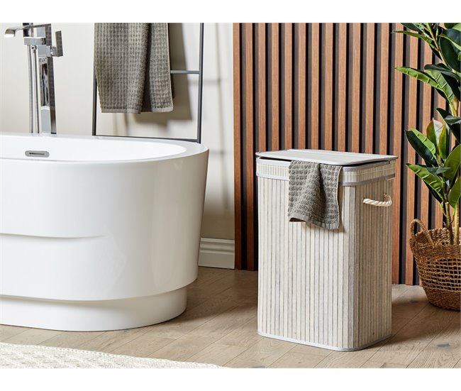Beliani Estante de baño pequeño KALUTARA Gris