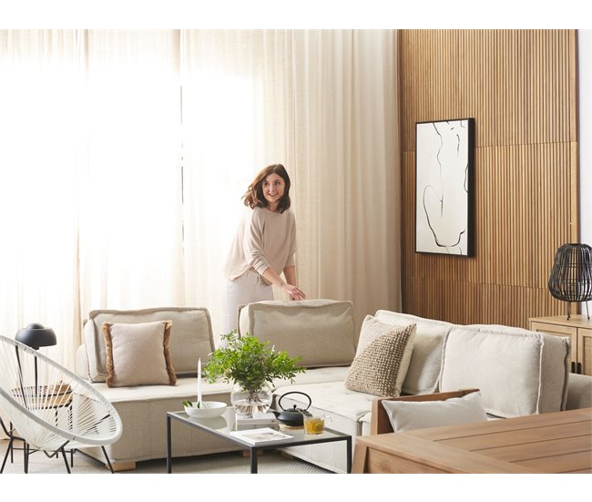 Beliani Cojín decorativo GUZMANIA Beige