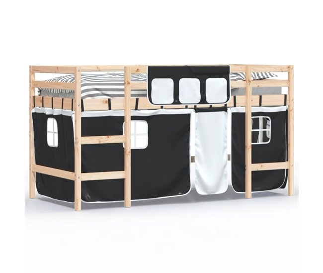 Cama alta 90x190 Azul