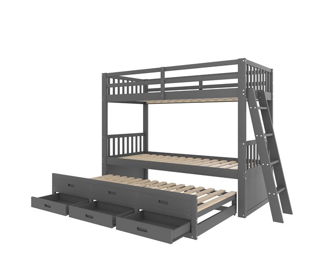 Cama litera 95x244 Gris