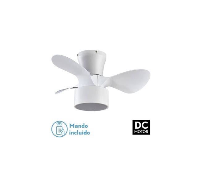 Ventilador De Techo Metal Serie Kos Blanco