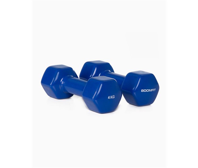 Mancuernas de Vinilo 4Kg (Pareja) - BOOMFIT Azul