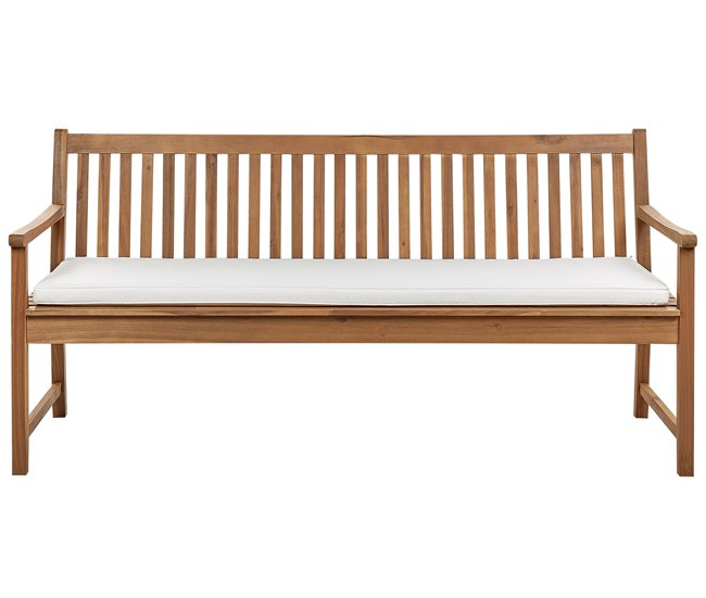 Beliani Cojines de asiento VIVARA Blanco/ Beige