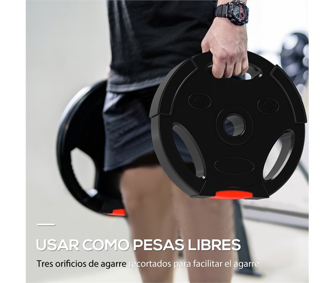 Discos de Pesas PP, Arena SPORTNOW, deportes y ocio - pesas Negro